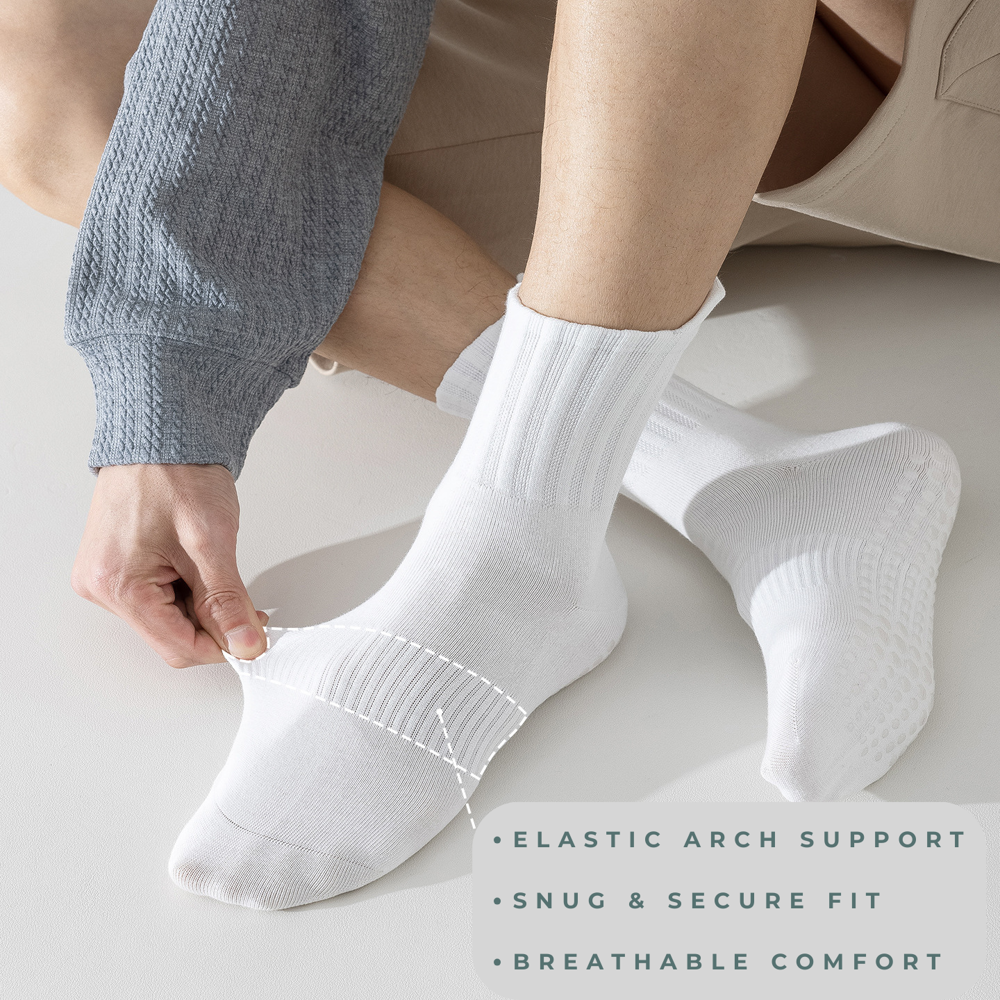 Liam Pilate Non-Slip Gripsocks (Men)